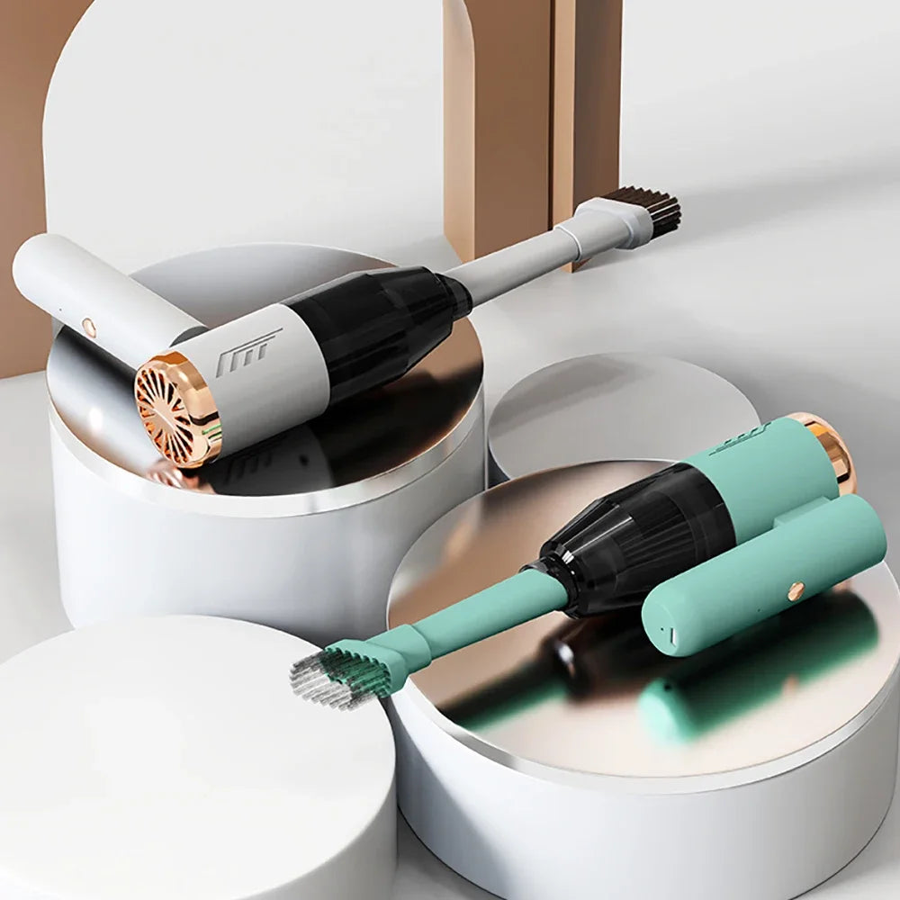 Mini Wireless Handheld Car Vacuum Cleaner & Blower – High Suction