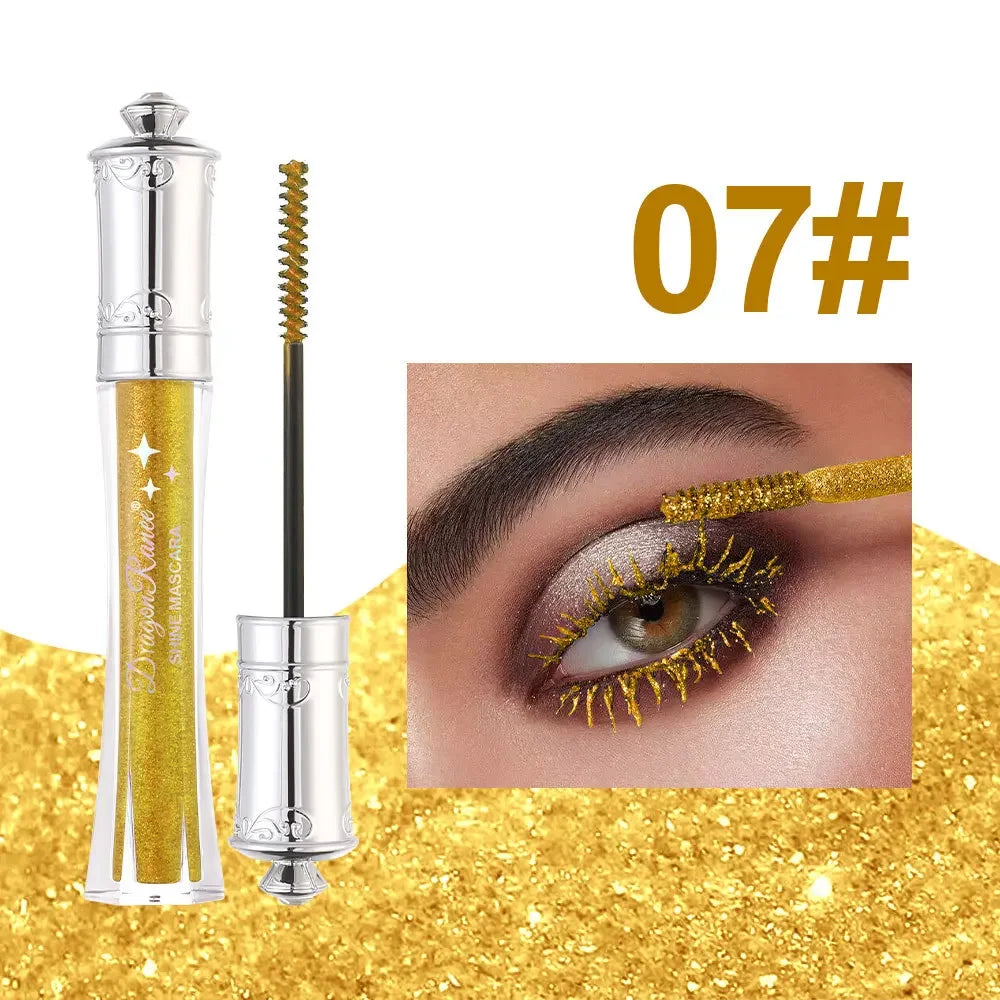9 Color Glitter Diamond Mascara – Waterproof & Lengthening