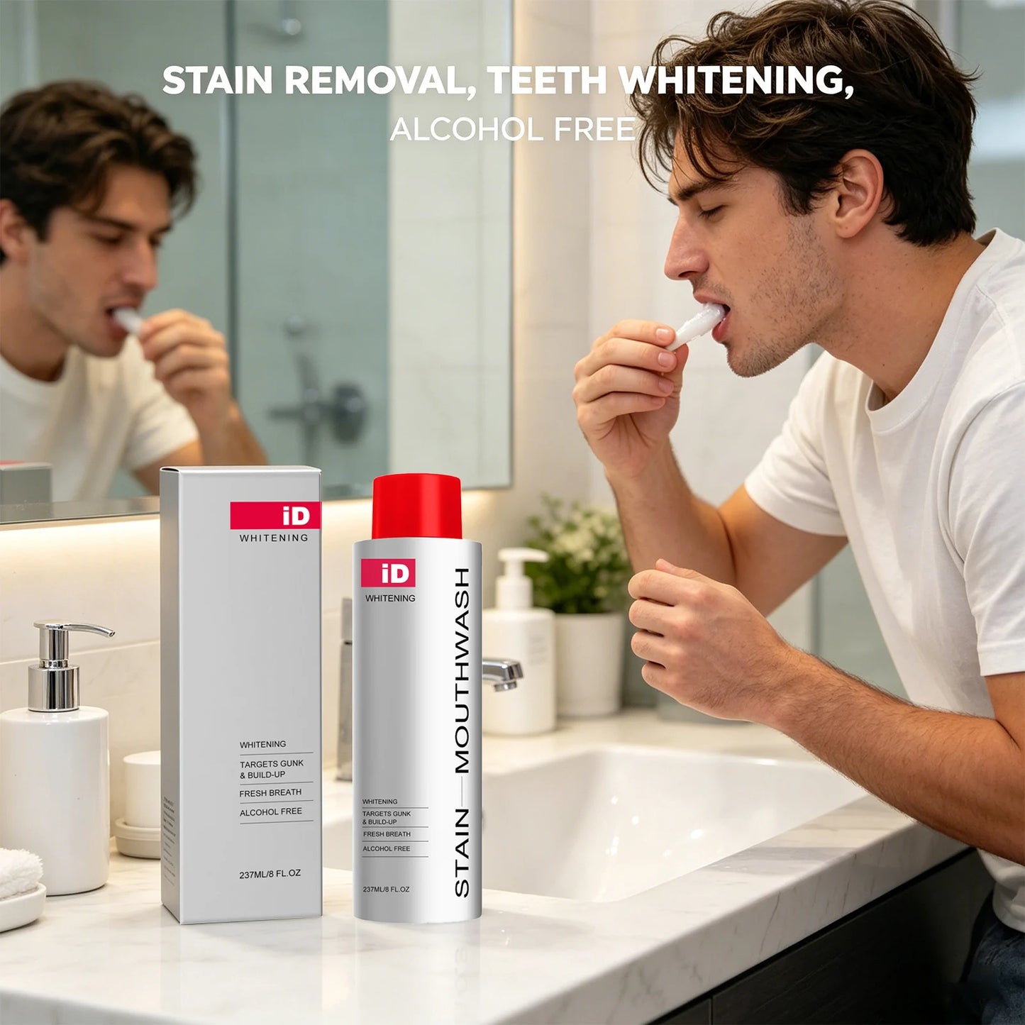 Whitening &cleaning Mouthwash Remove Food Residue Reduce Dental Plaque Eliminate Odors Freshing Breath Daily Teeth Care Solution Peaceful Pleasures Health and Wellness
