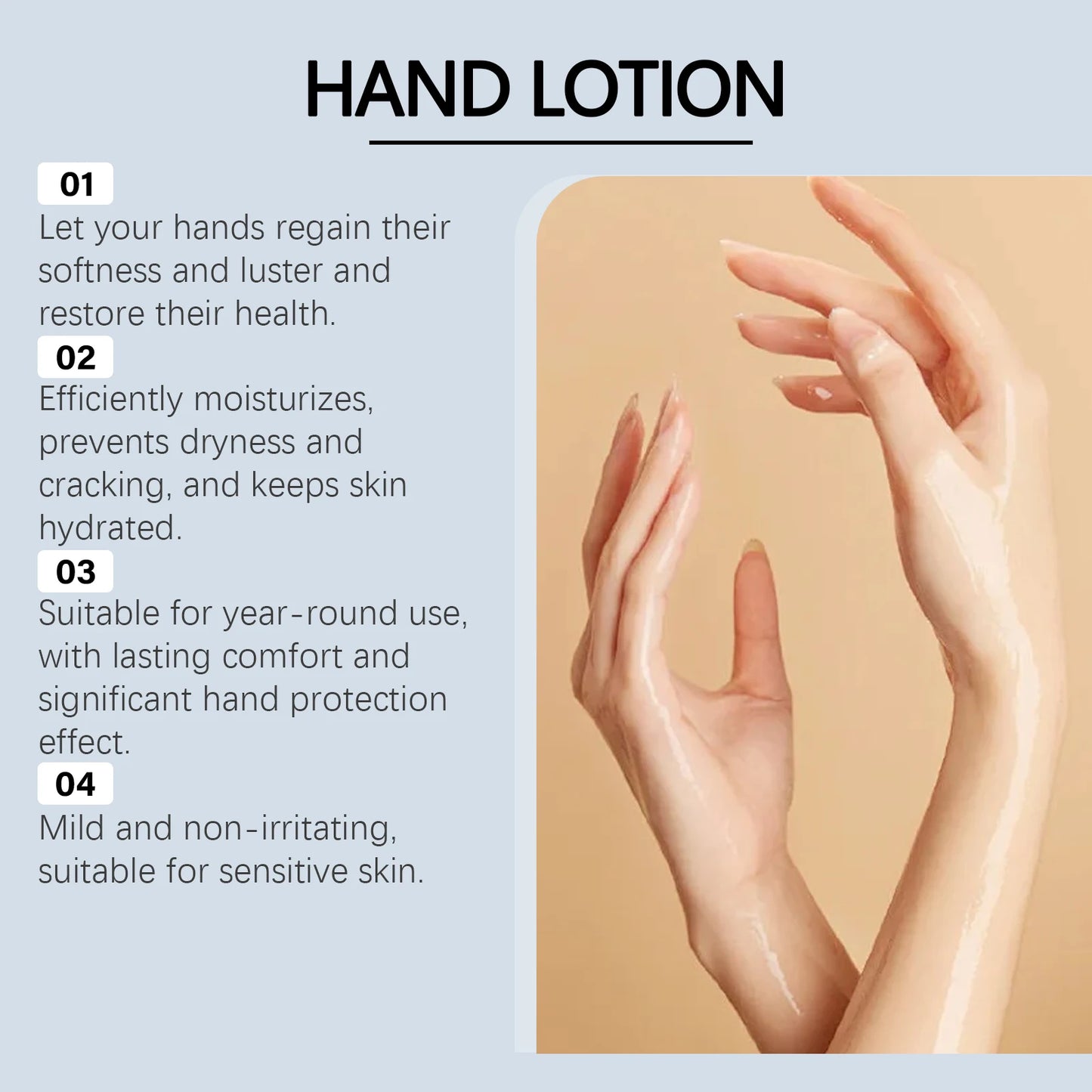 Shea Butter Hand Lotion Moisturizing Nourishing Fade Fine Lines Soft Smooth Skin Non Greasy Fast Absorbing for Dry Cracked Hands Peaceful Pleasures Health and Wellness