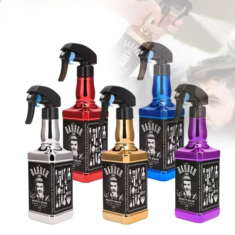 500ML Plating Barber Haircut Spray Bottle Empty Continuous Atomizer Water Sprayer For Salon Hairdresser Accessories Barber Tools Peaceful Pleasures Health and Wellness