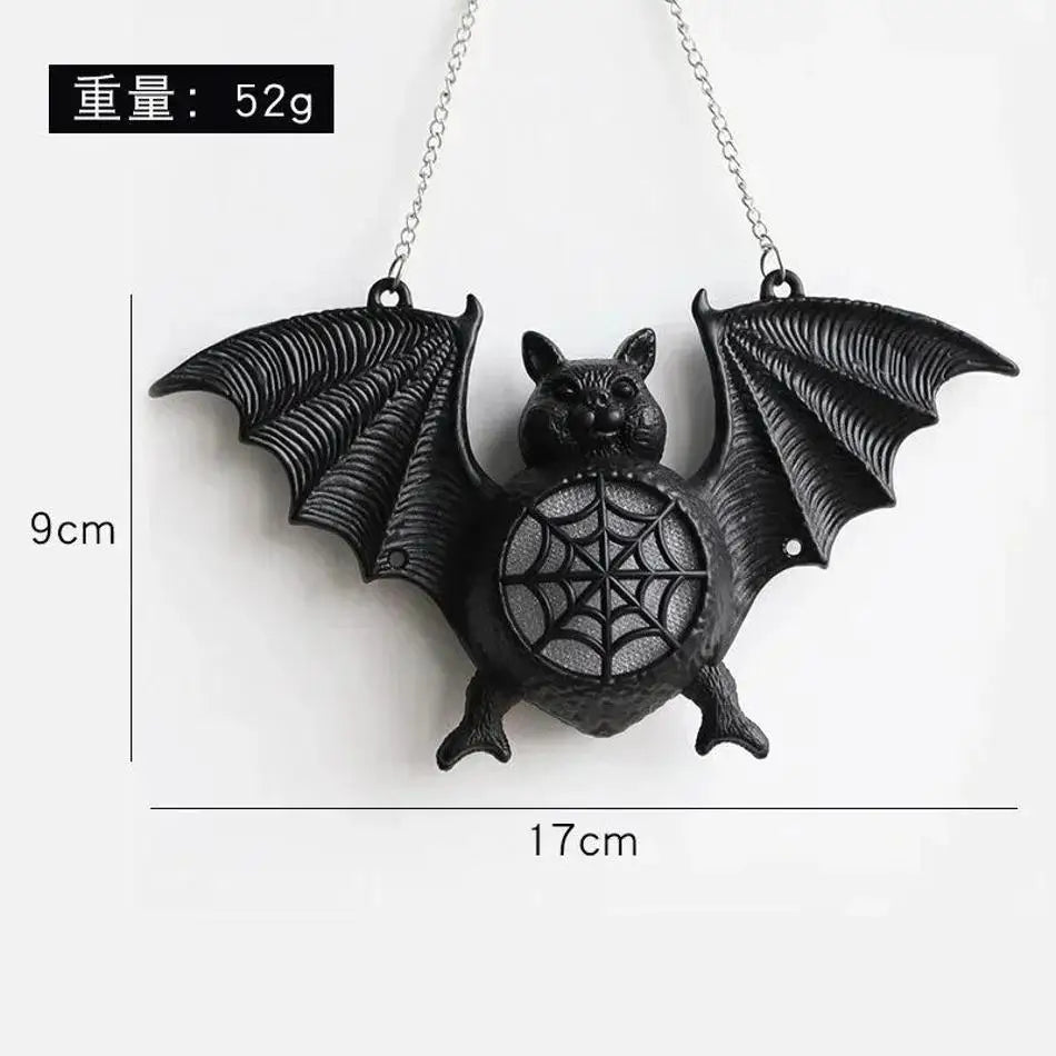 Halloween Glowing Bat Lamp Colorful Gradient LED Pendant Ghost