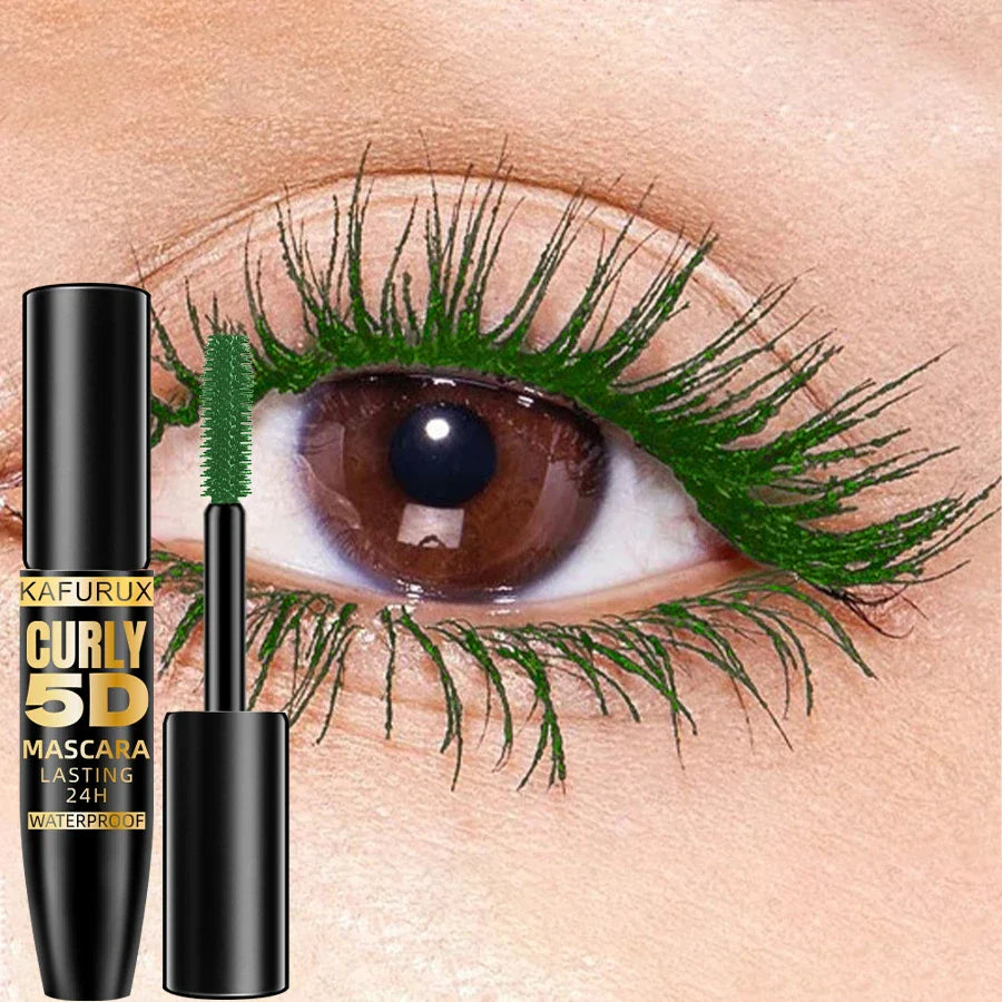 KAFURUX 5D Waterproof Mascara – Volume, Curl & 9 Colors