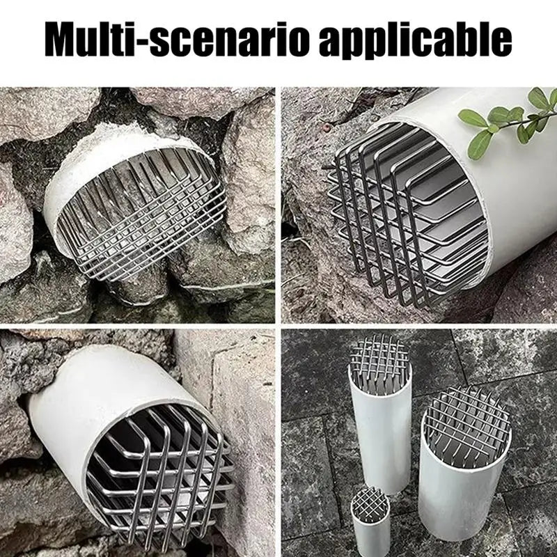 New Anti-Blocking Mesh Cover Garden Outdoor Round Rooftop Gutter Guard Stainless Steel Roof Floor Drain Balcony Drainage Ditch Peaceful Pleasures Health and Wellness