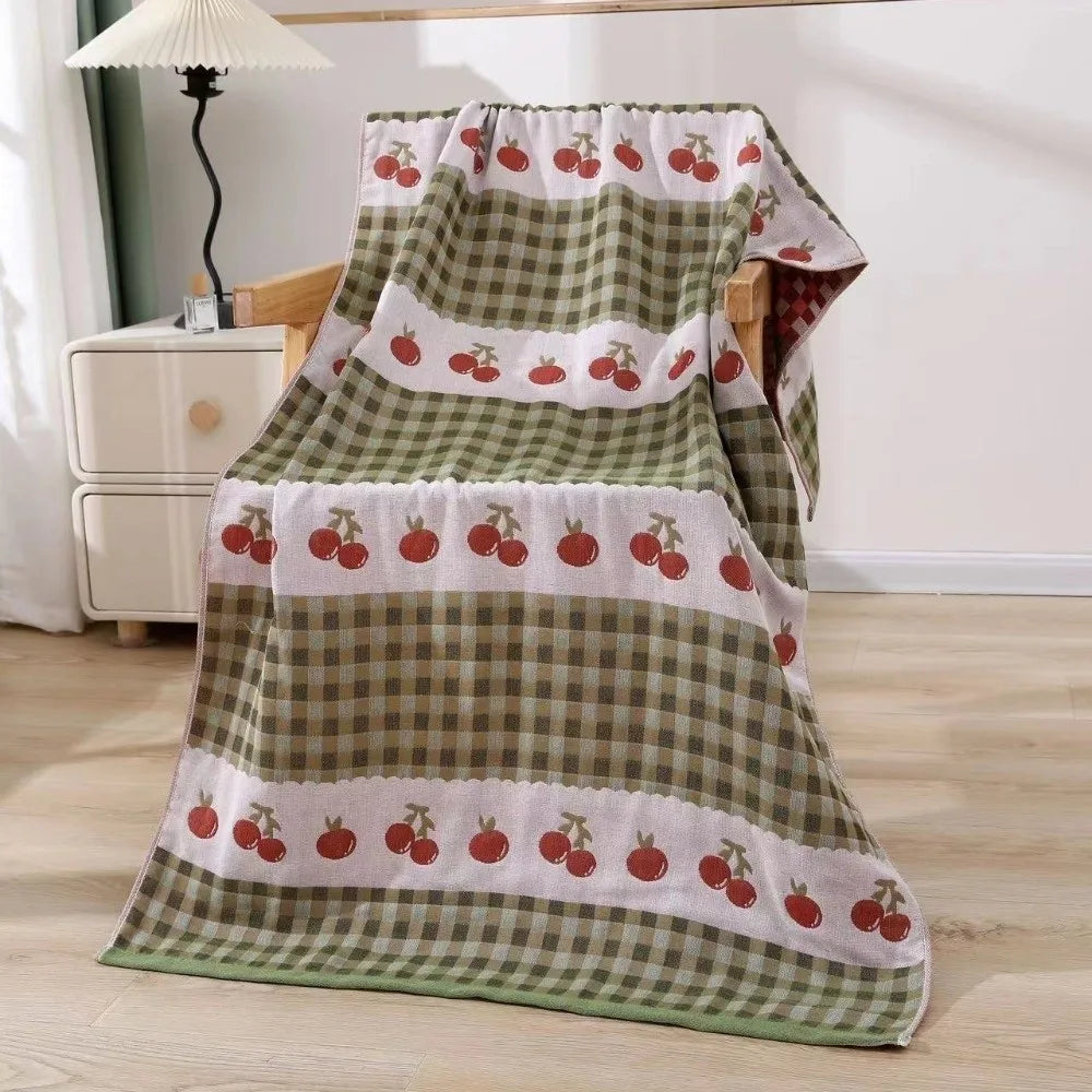 High Quality Multi Layer Bath Towel Double Sidedprinted Soft Beach Towel Multifunctional Small Blanket Universal in All Seasons Peaceful Pleasures Health and Wellness