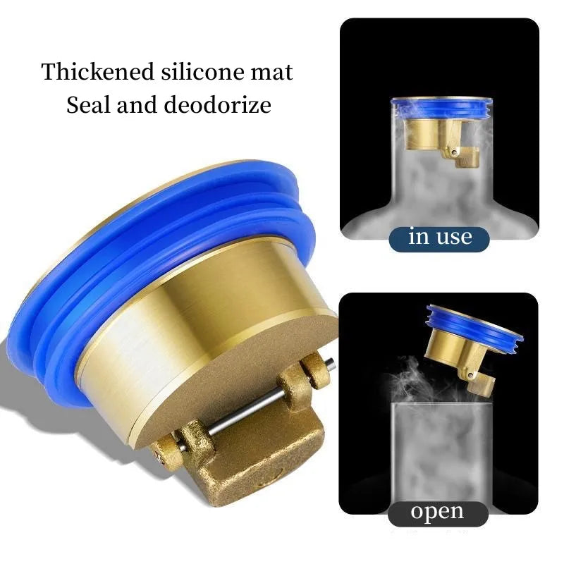 All-Brass Floor Drain Core – Anti-Odor & Insect-Proof Insert