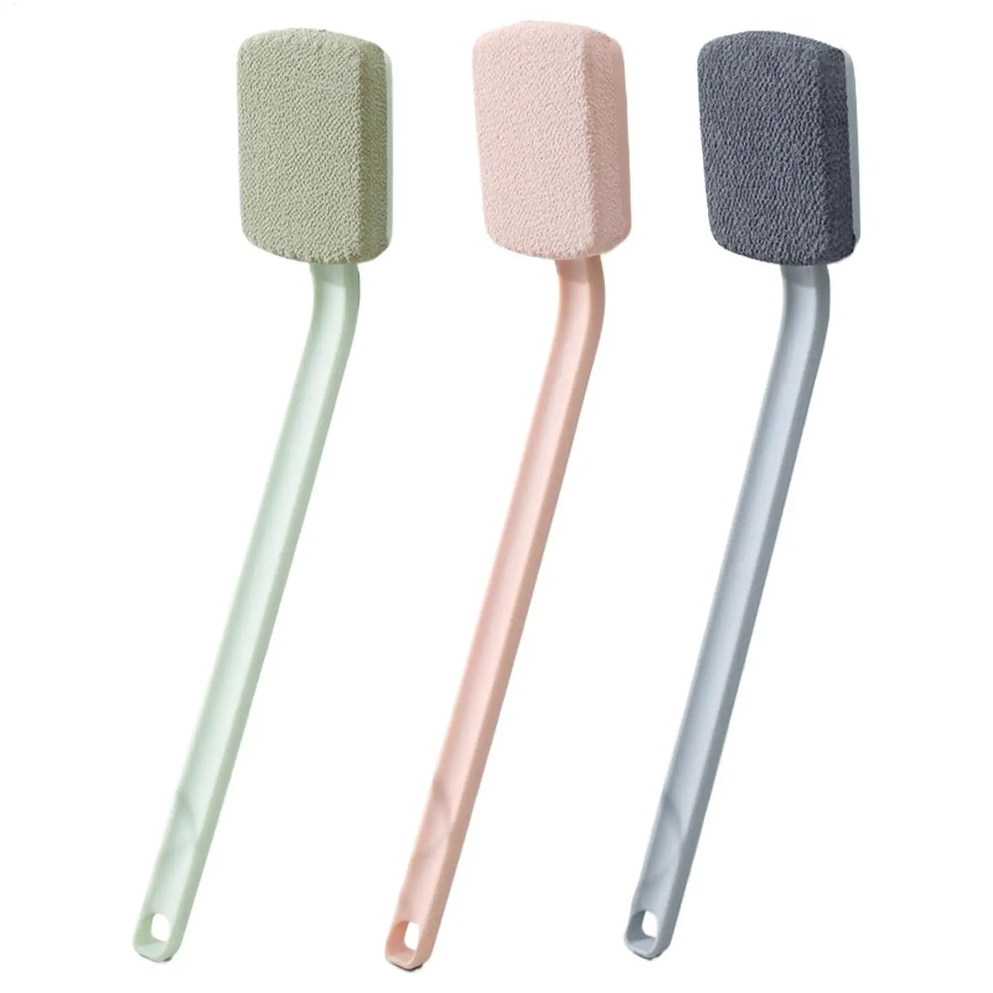 Back Scrubber for Shower Anti Slip Portable Cleaning Cleaner Washer Bath Brush with Long Handle for Showering Bathing Washing Peaceful Pleasures Health and Wellness