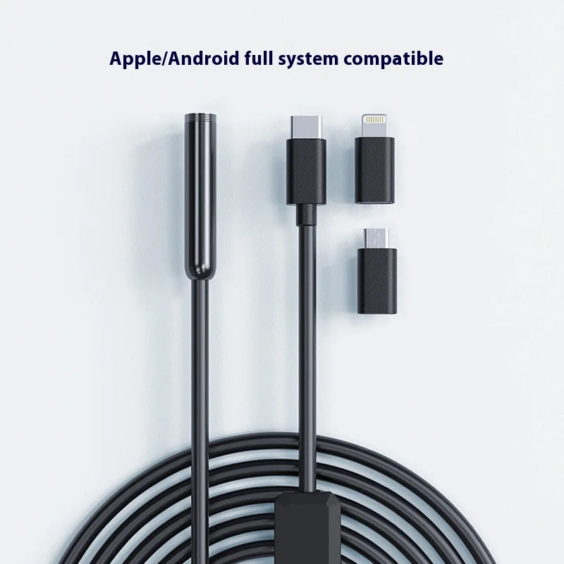 Mobile Phone Directly Connected Camera Hd 2 Million Industrial Endoscope Hard Wired Waterproof Endoscope Peaceful Pleasures Health and Wellness
