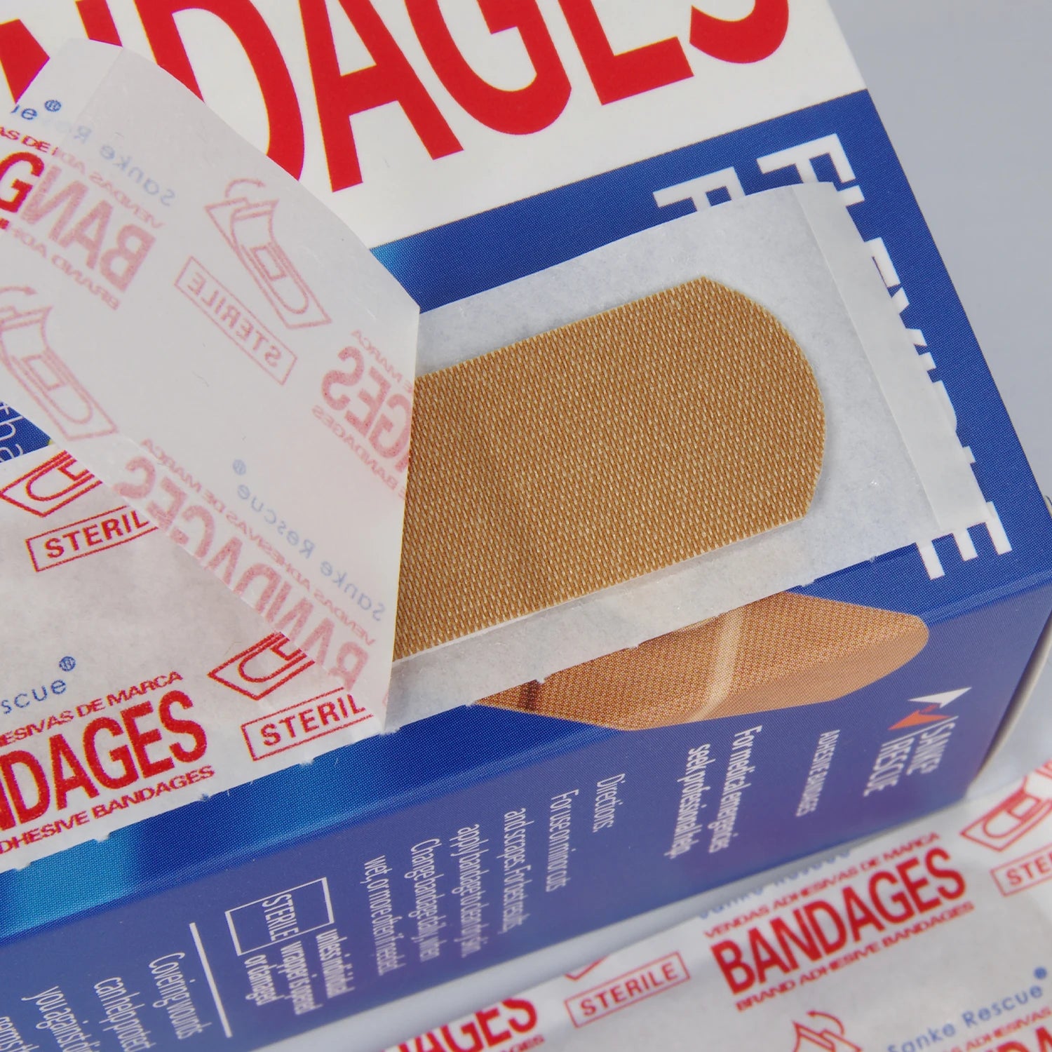 Flexible Fabric Adhesive Bandages 30/100pcs per Pack Comfortable Skin Care for Minor Cuts Burns Quick-Aid Flexible And Adhesive Peaceful Pleasures Health and Wellness