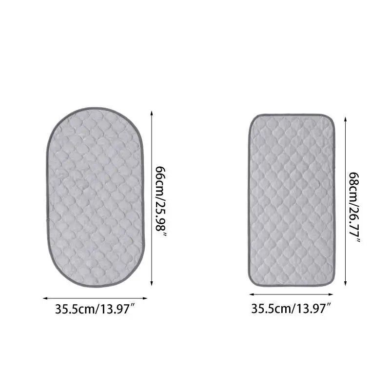 Waterproof Baby Changing Mat | Bamboo Cotton Diaper Pad