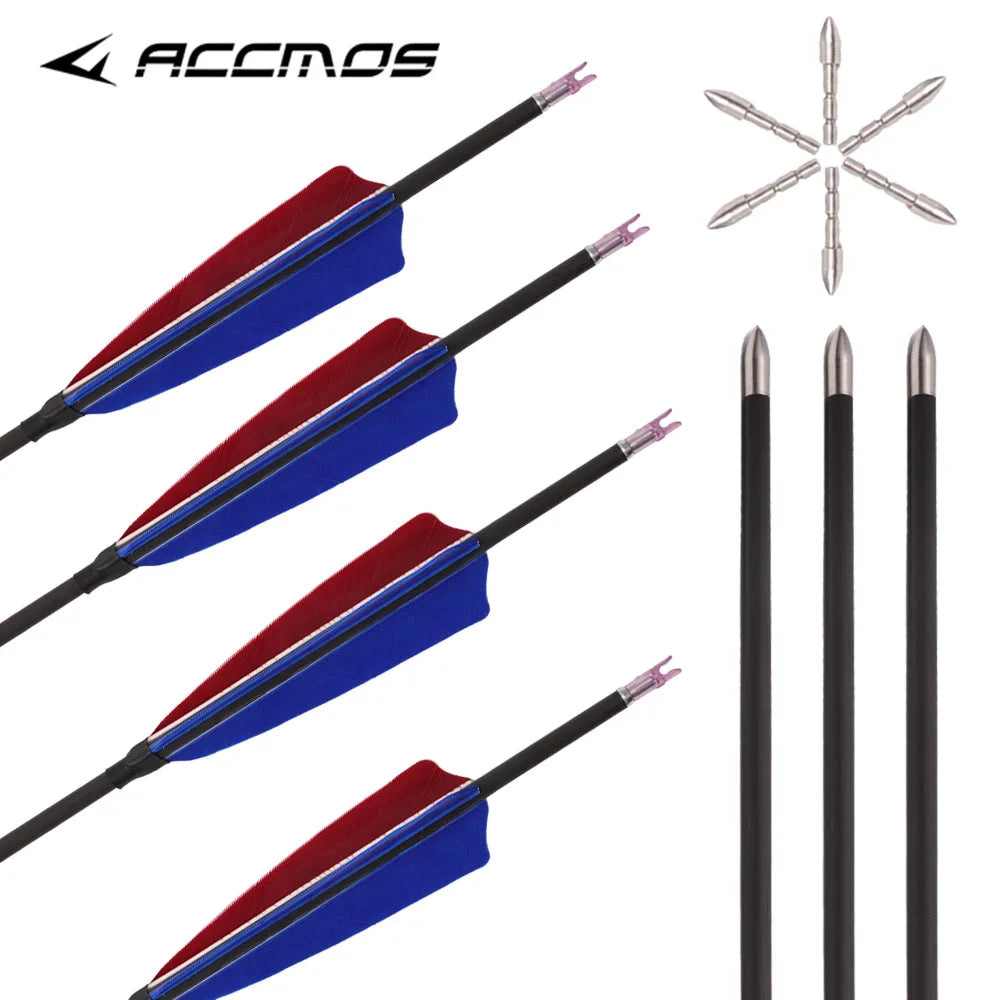 ID 32'' Pure Carbon Arrow Spine 300 350 400 500 600 700 800 900 Bow