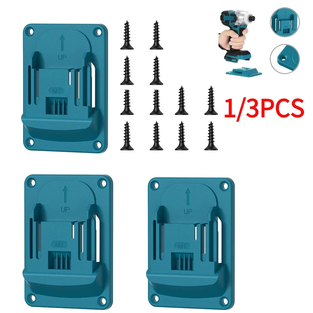 1/3 PCS Electric Tool Holder Dock Mount Storage Rack For Makita 18V Tool Holder Drill Holder Slots Stand Peaceful Pleasures Health and Wellness