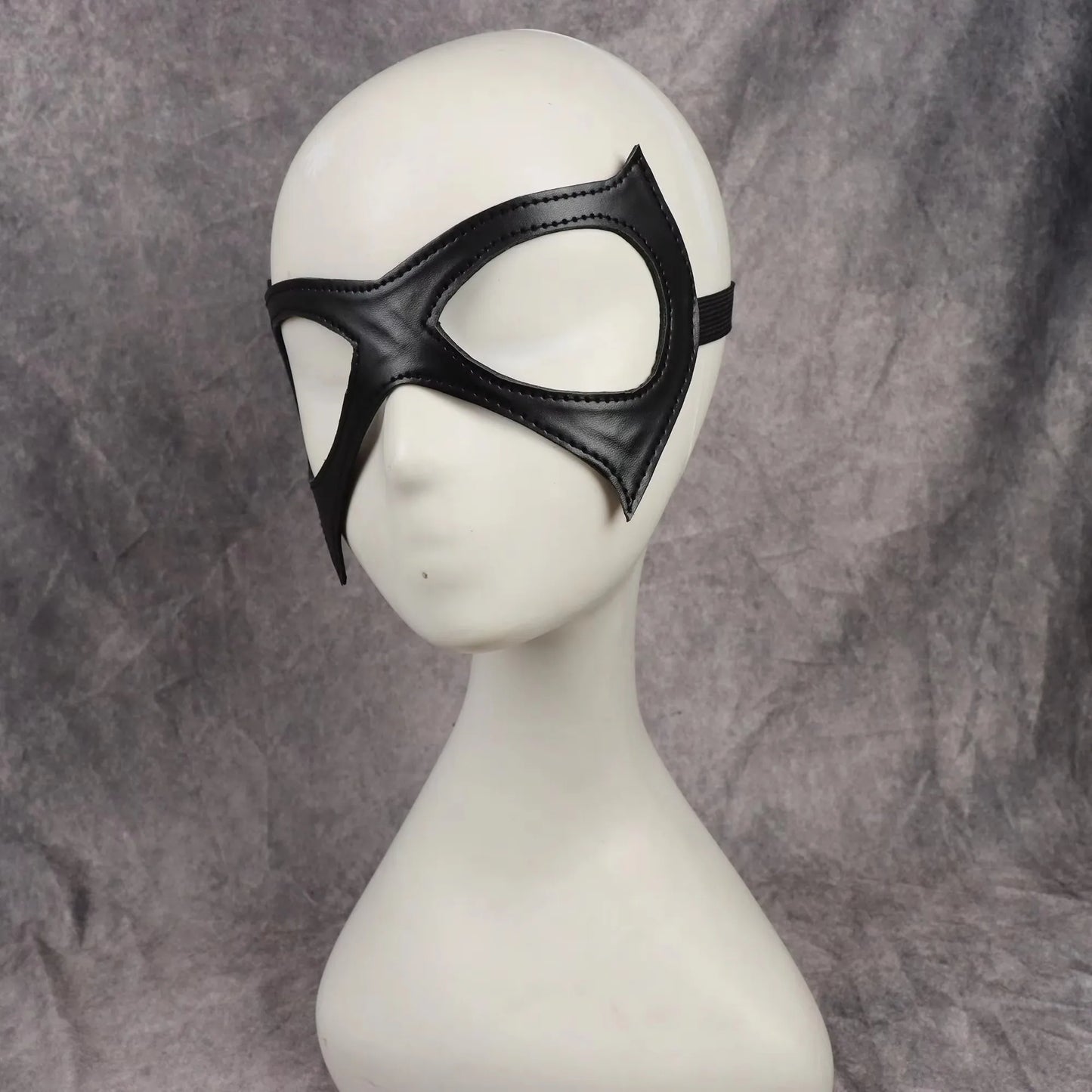 Black Gothic Harajuku Punk Sexy Cat PU Leather Eye Mask Masquerade