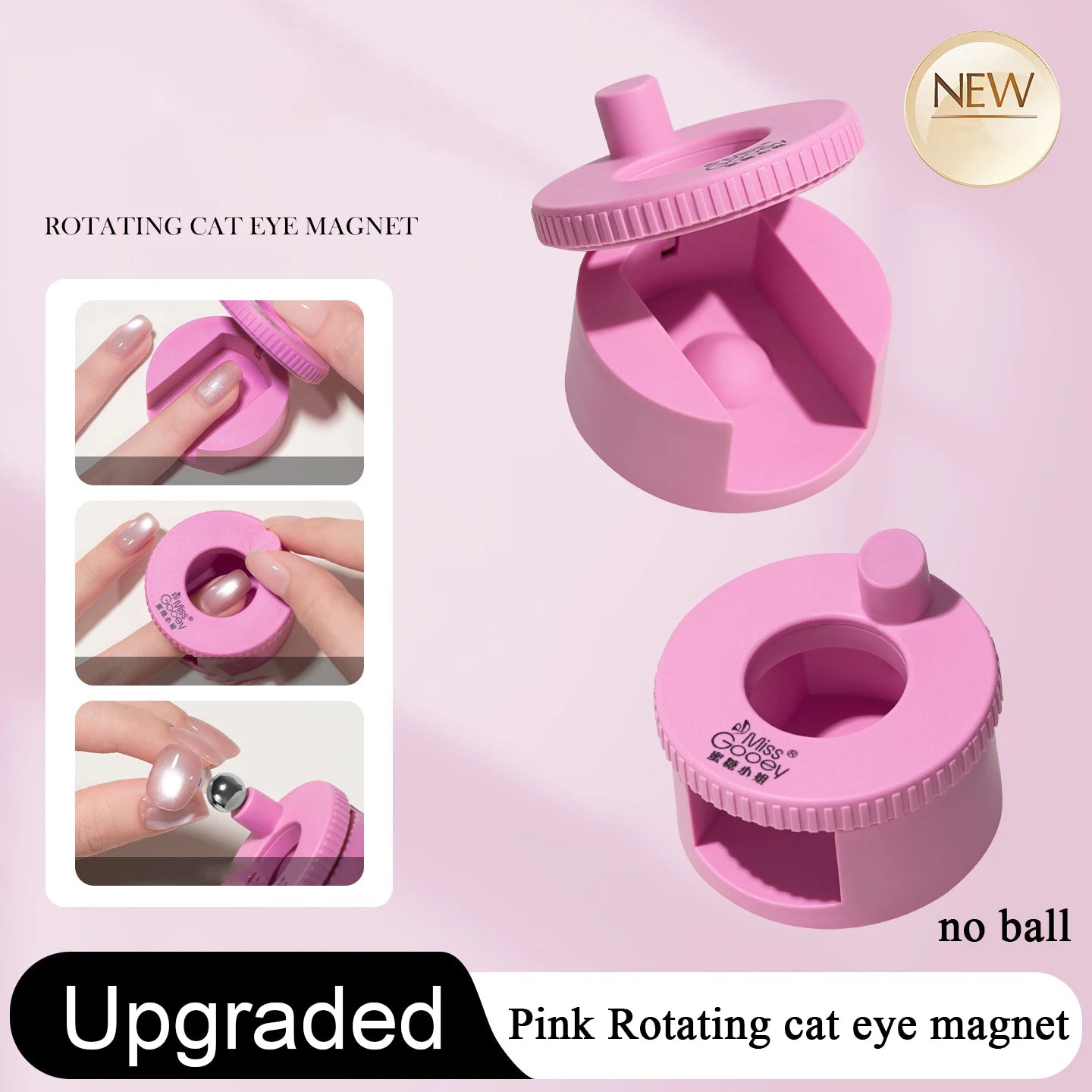 360° Rotating Cat Eye Magnet | 3D Glass Bead Nail Art Tool