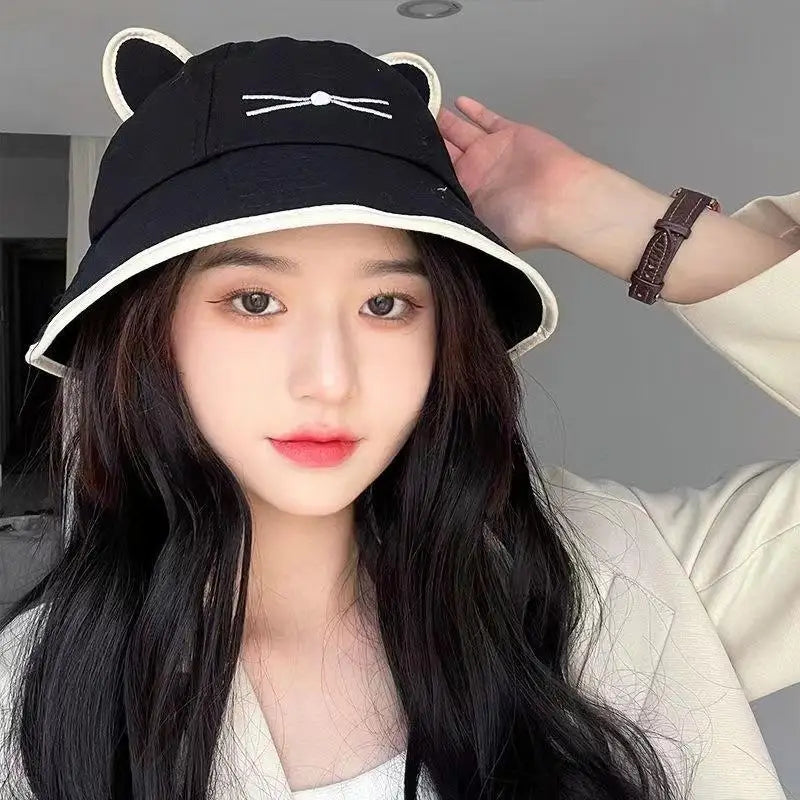 Cat Ear Bucket Hat – Women's Wide Brim UV Sun Hat