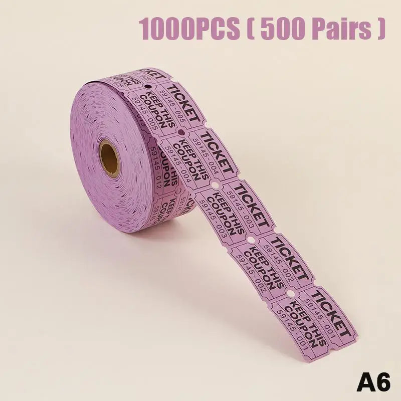 1000pcs Colorful Double Roll Raffle Tickets | Events & Carnivals