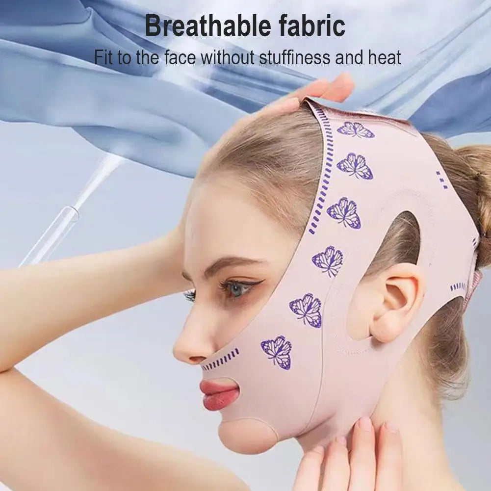V-Line Face Slimming Bandage – Double-Layer Chin Lifting & Face Sculpting Strap for Jawline Contouring Peaceful Pleasures Health and Wellness