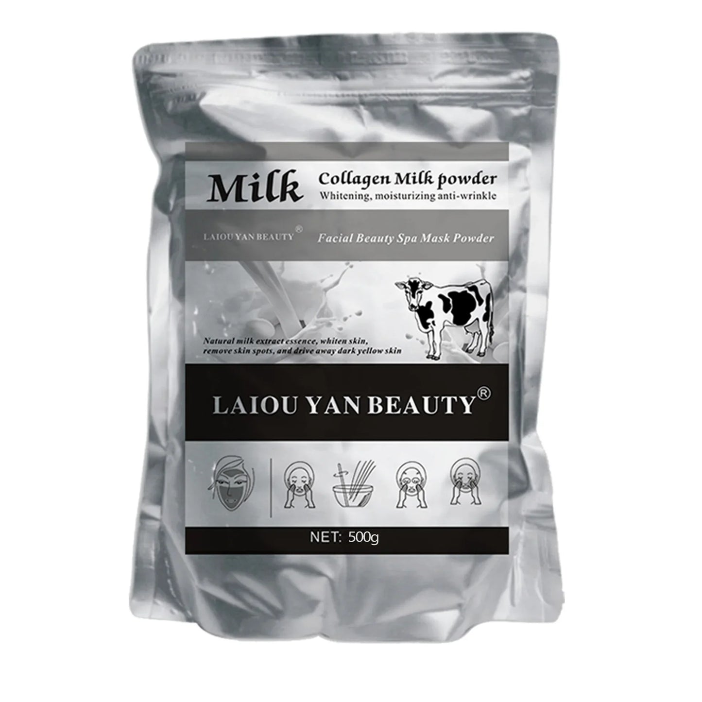 500g Pearl Whitening Jelly Mask Powder – Green Tea & Lemon