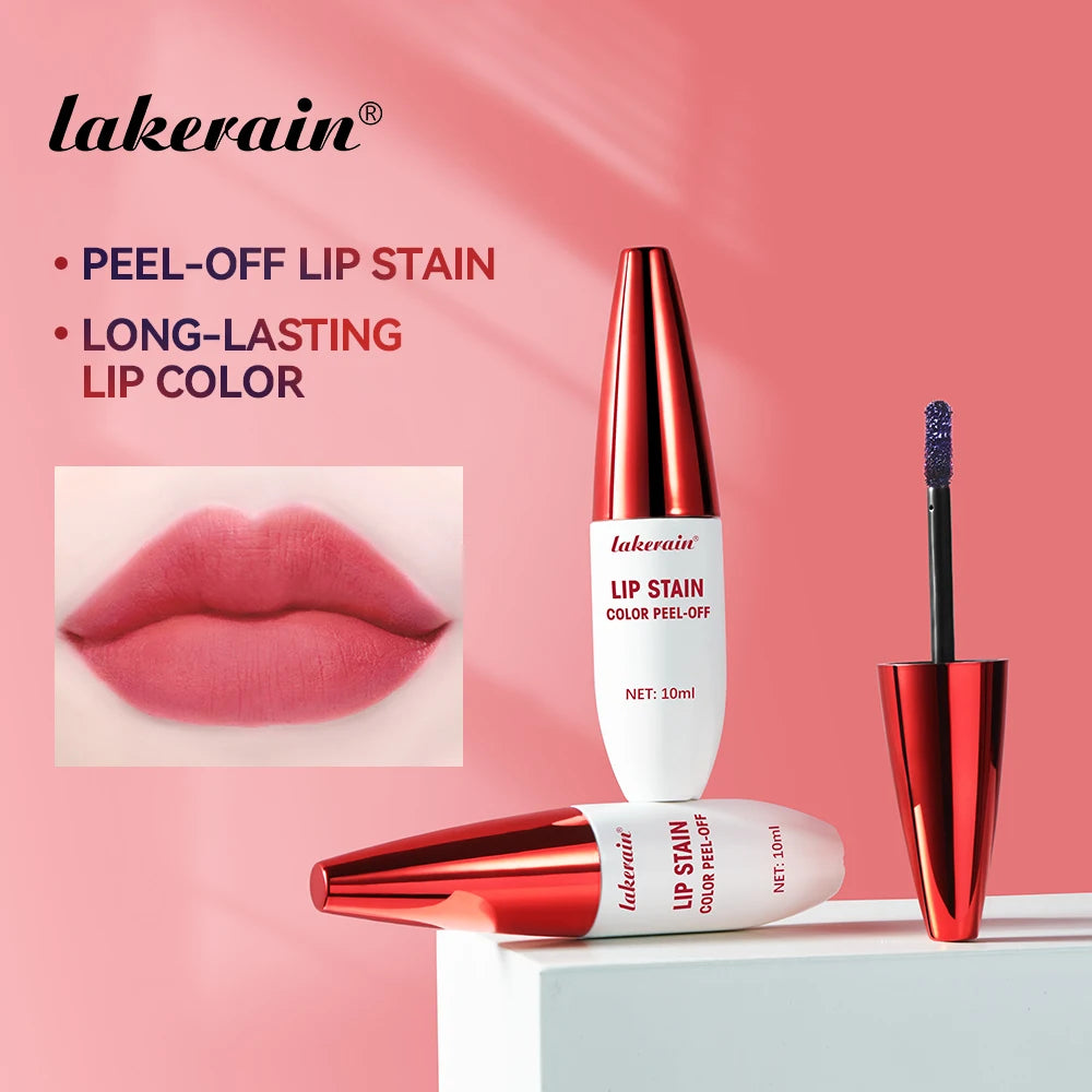 3 Colors Lip Stain Color Peel-Off Stick Set Long-lasting Waterproof Pink Liquid Lip Gloss No Fading And Non-stick Cup Lip Gloss Peaceful Pleasures Health and Wellness
