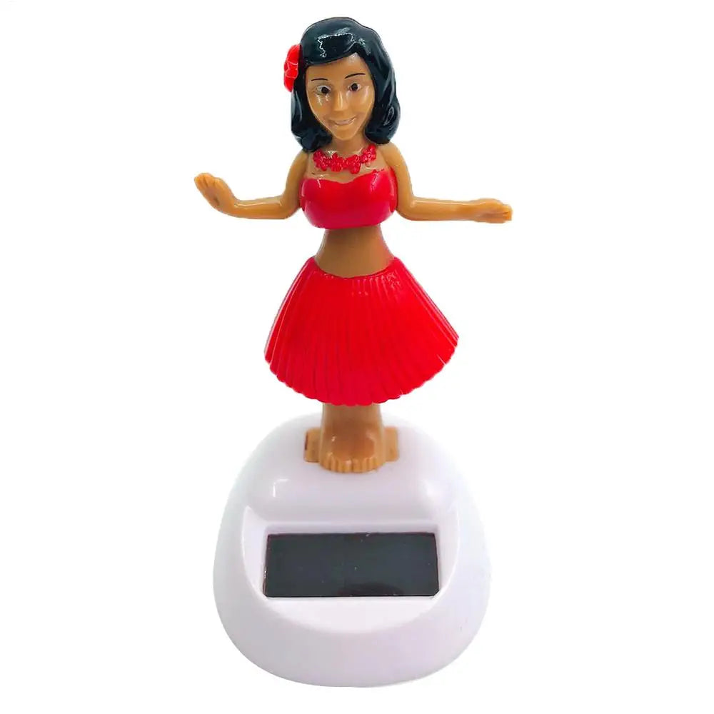 Car Decoration Dancing Doll Car Accessories Solar Power Toy Shaking Head Hawaii Swinging Animated Girl Car Ornament Car-styling Peaceful Pleasures Health and Wellness F