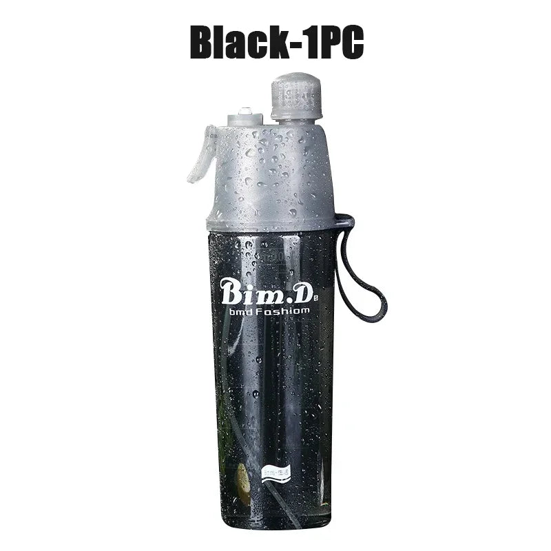 Cooling Mist Spray Water Bottle 600ml | Sports & Travel