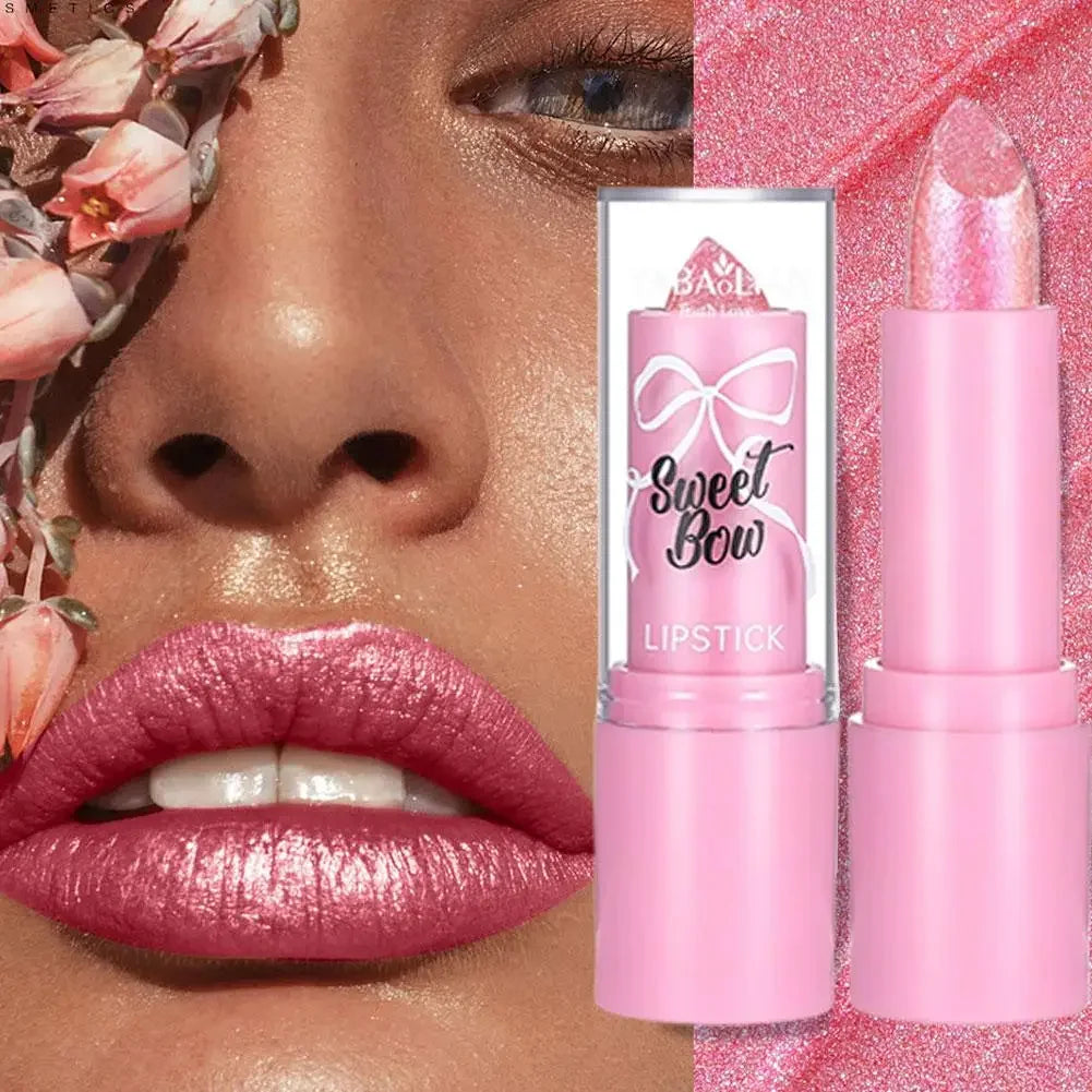 Metallic Glitter Lipstick — High Shine Shimmer Lip Color Lip Makeup Peaceful Pleasures Health and Wellness