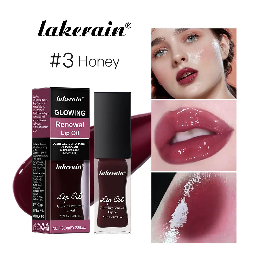 Glowing Lip Oil Moisturizing Gloss Care Of The Lips Benetitnt For Lips Plumping Nourishing Jelly Liquid Pink Plumping Gloss Oil Peaceful Pleasures Health and Wellness color 3