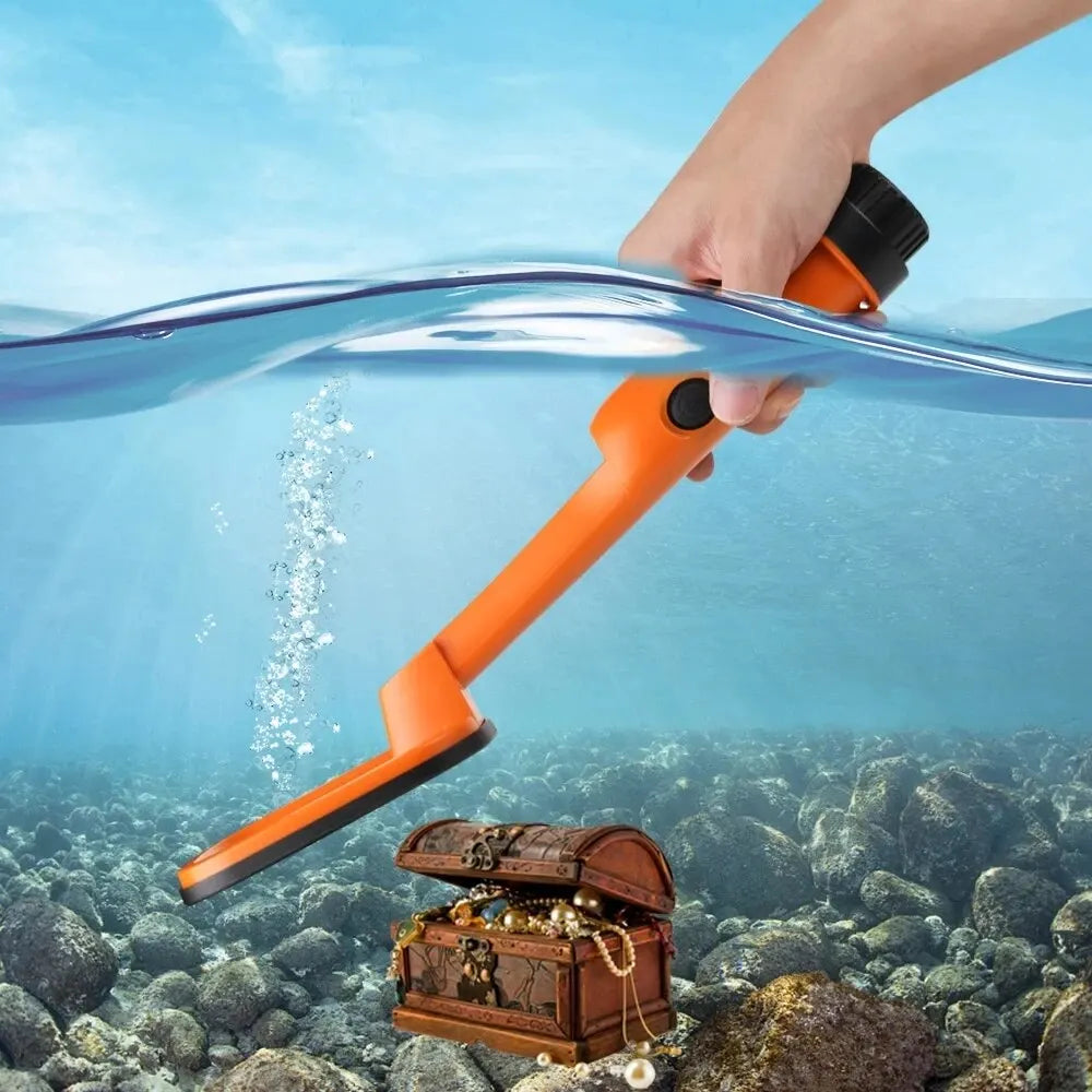 TC-120 Underwater Metal Detector Pulse Pinpointer Induction Diving Treasure Waterproof Metal Detector Hand Held Metal Finder Peaceful Pleasures Health and Wellness