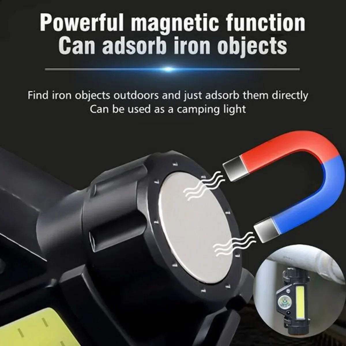 Rechargeable COB LED Headlamp | Magnetic, Waterproof, 300 Lumens