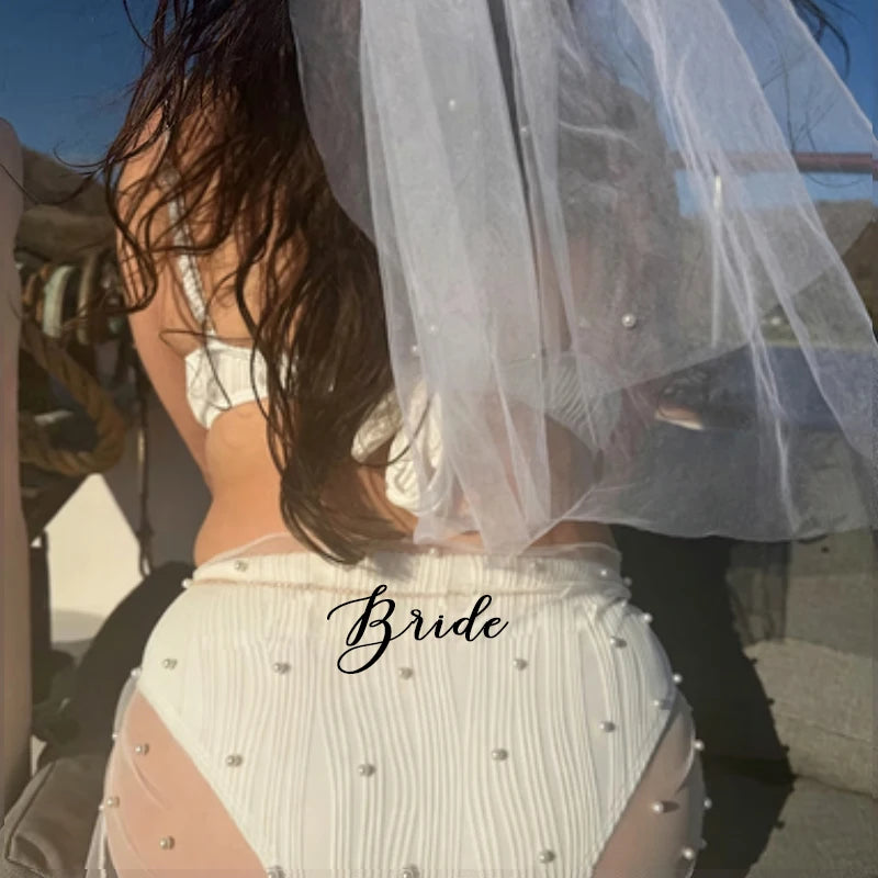 Pearl Sarong Bridal Cover Up | Bridesmaid & Wedding Gift