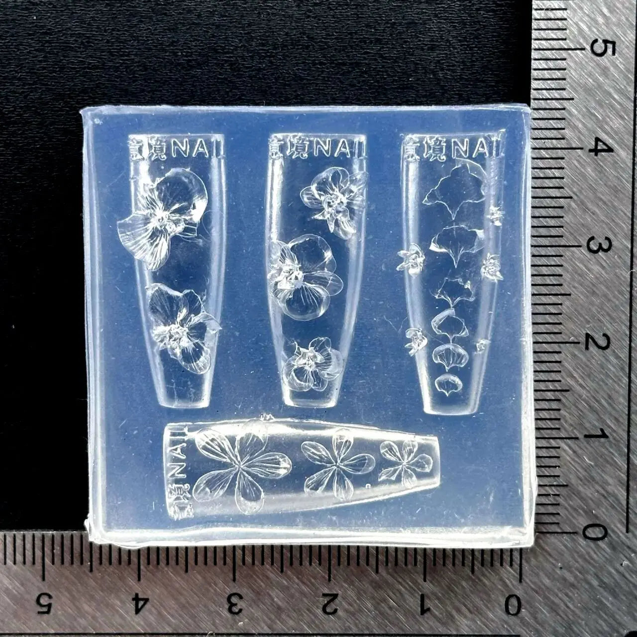 3D Flower Silicone Nail Art Mold – Reusable Petal DIY Template