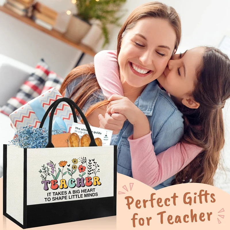 Teacher Appreciation Tote Bag – Thank You Gift for Women Teacher Gift Tote Bag Peaceful Pleasures Health and Wellness