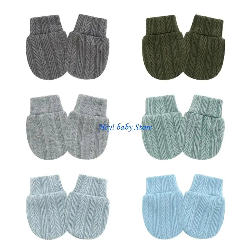 Newborn Scratch Proof Mittens | Soft Cotton Baby Hand Covers