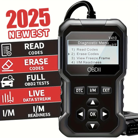OBD2 Scanner – Read & Clear Engine Fault Codes (1996+) Peaceful Pleasures Health and Wellness black