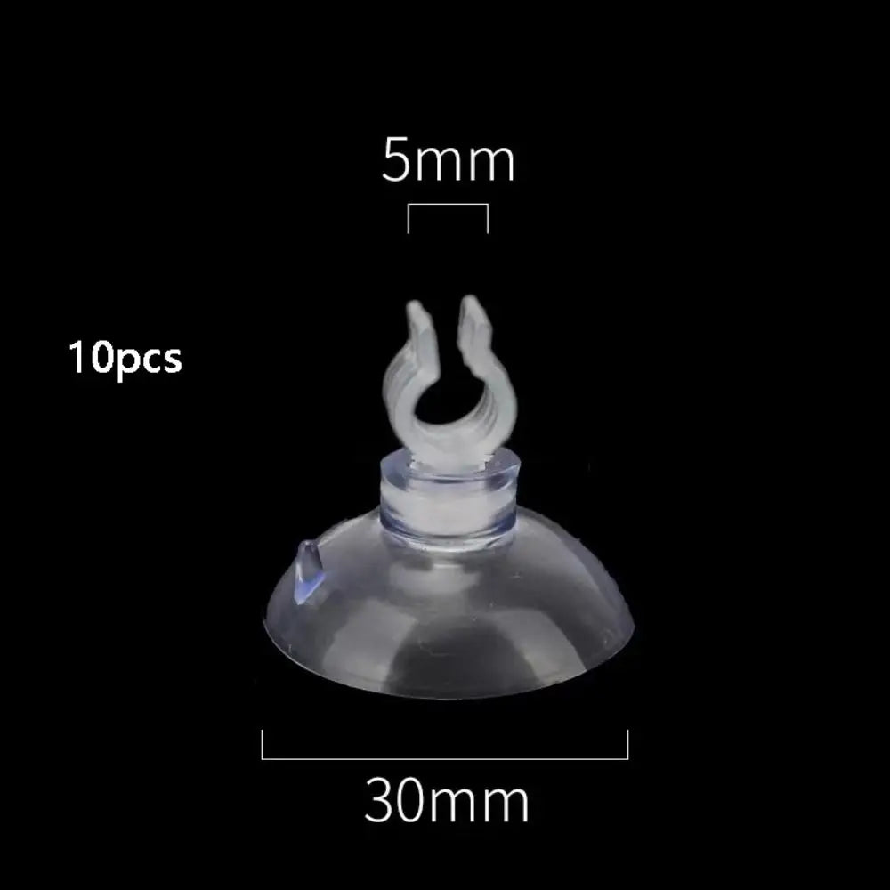10-Pack Aquarium Suction Cups with Hook & Hose Clamp | Fish Tank