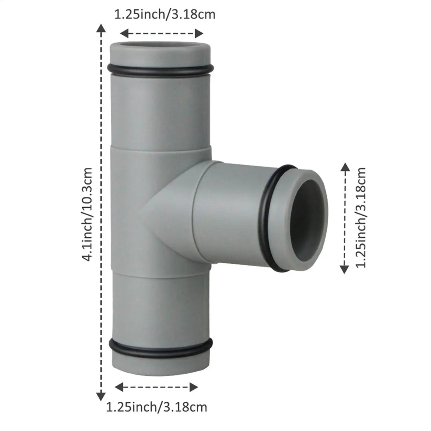 32mm T-Shape Pool Hose Connector | Rust-Resistant Filter Joint
