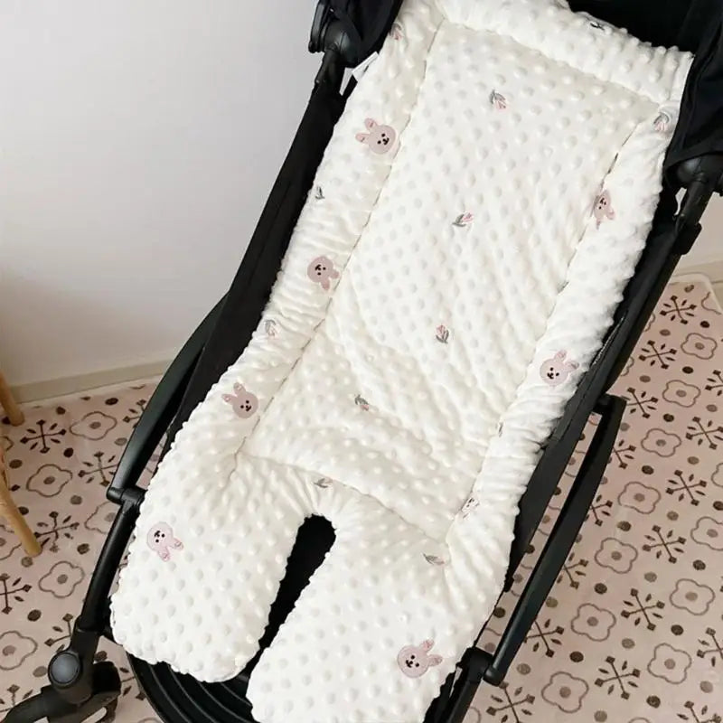 Reversible Cotton Baby Pram Liner | Stroller & Car Seat Cushion
