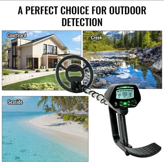 MD-4090 Professional Metal Detector Finder Waterproof Search Coil Seeker Treasure Underground Gold Detector High Accuracy Peaceful Pleasures Health and Wellness