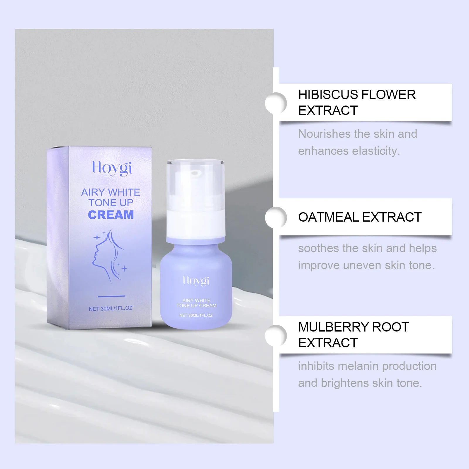 HOYGI Skin Brightening Moisturizing Cream Gently Care Firming Soft Skin Moisturizing Moisturizing Translucent Skin Care Cream Peaceful Pleasures Health and Wellness