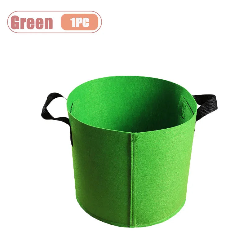 Nonwoven Fabric Grow Bags – Felt Plant Pots with Handles (1–4 Pack)