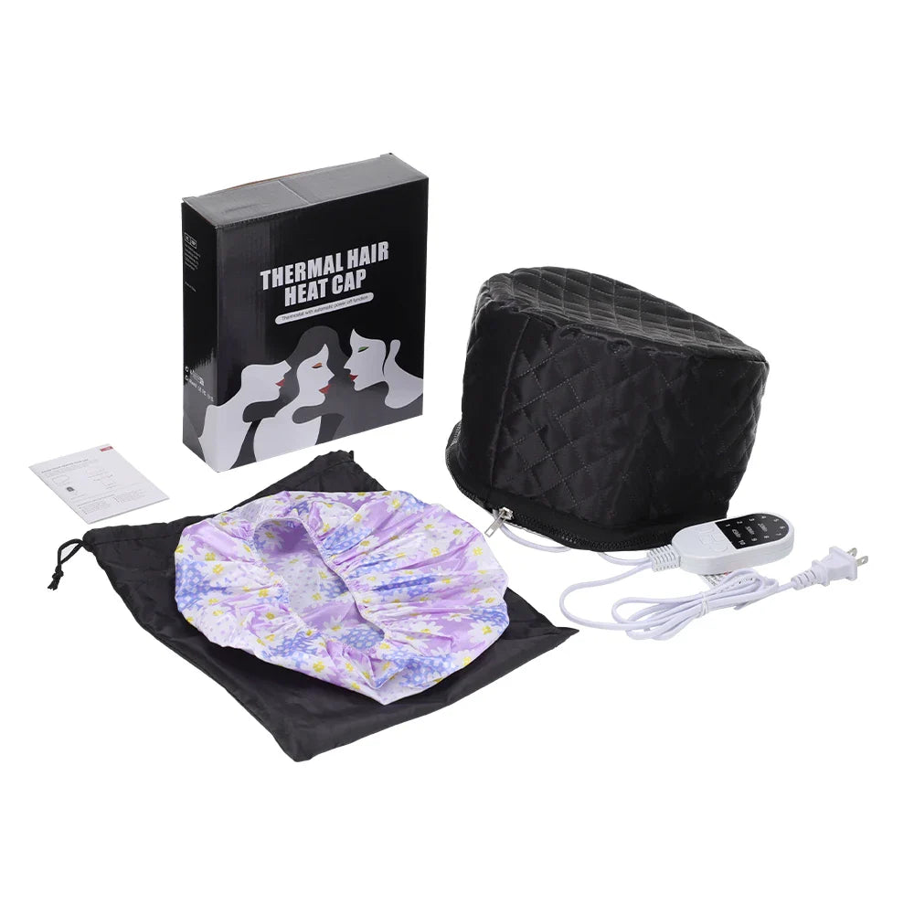 Hailicare Hair Steamer Cap – 9 Temp, 5 Timer, Waterproof