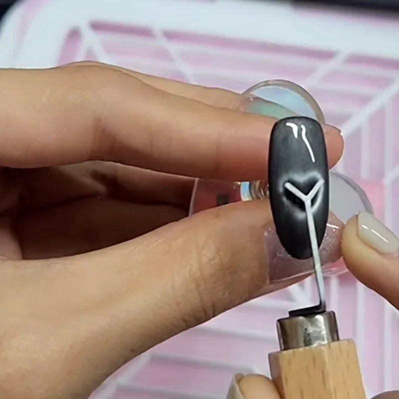 Y-Shape Cat Eye Magnet Wire | 3D Heart Nail Art Tool