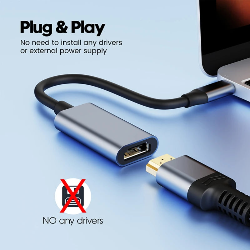 USB Type C to HDMI-compatible Cable USB C to HDMI Converter 4K USB 3.1 HDTV Cable Adapter for MacBook Chromebook Samsung Xiaomi Peaceful Pleasures Health and Wellness