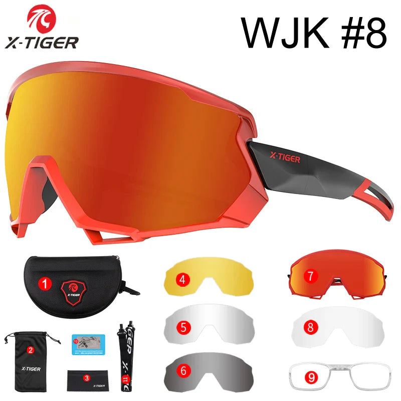 X-TIGER Polarized Sports Sunglasses – 5 Interchangeable Lenses