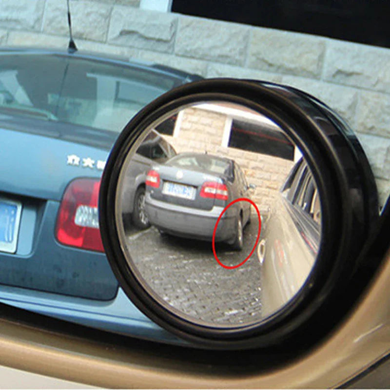 2-Pack 75mm Convex Blind Spot Mirror Stick-On Wide Angle Car