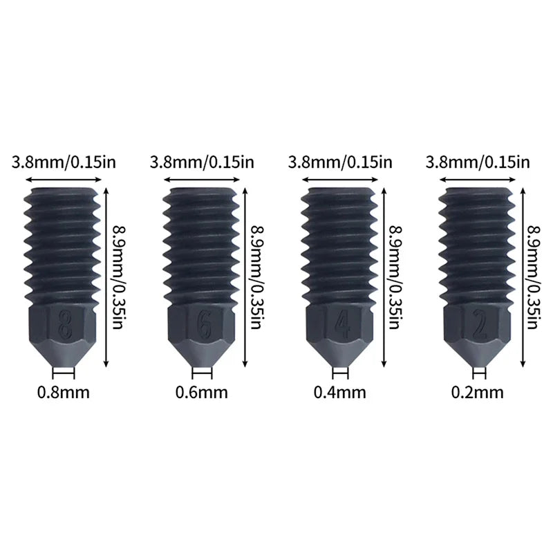 Hardened Steel Nozzle Hot End Kit for ELEGOO Neptune 4 Pro