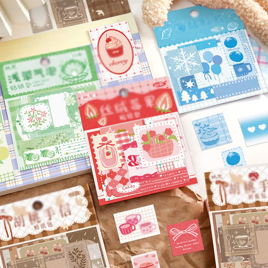 Berry Sea Salt Film Series Handheld Sticker Decoration Base Collage Peaceful Pleasures Health and Wellness