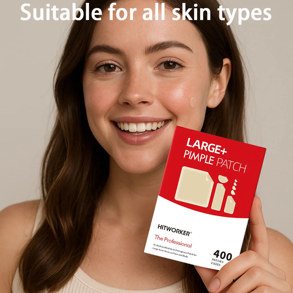 Invisible Waterproof Hydrocolloid Acne Patches – All Skin Types