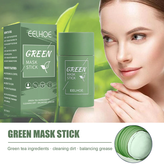 Green Tea Solid Face Mask Stick – Pore & Blackhead Cleanser Peaceful Pleasures Health and Wellness