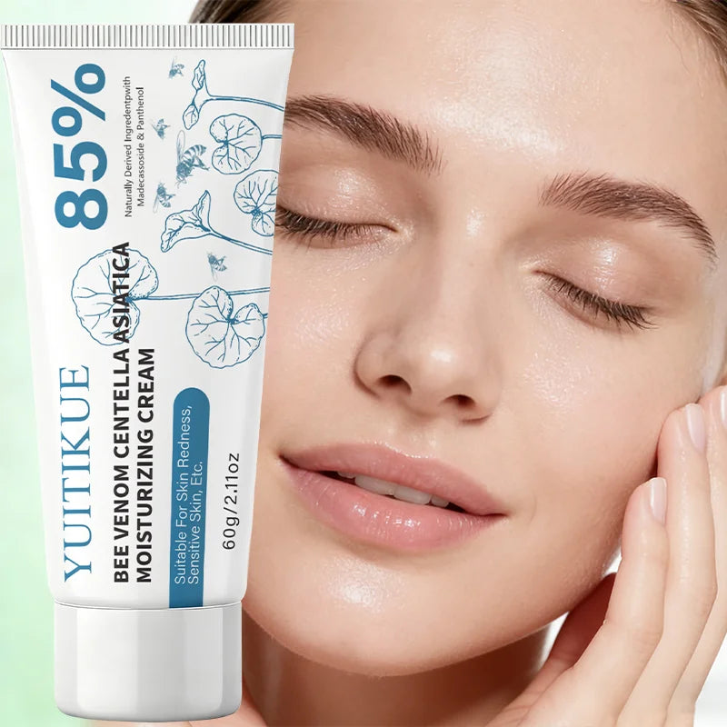 YUITIKUE Bee Venom Centella Asiatica Moisturizing Cream 60g 85% Natural Formula for Sensitive, Redness-Prone Skin Peaceful Pleasures Health and Wellness